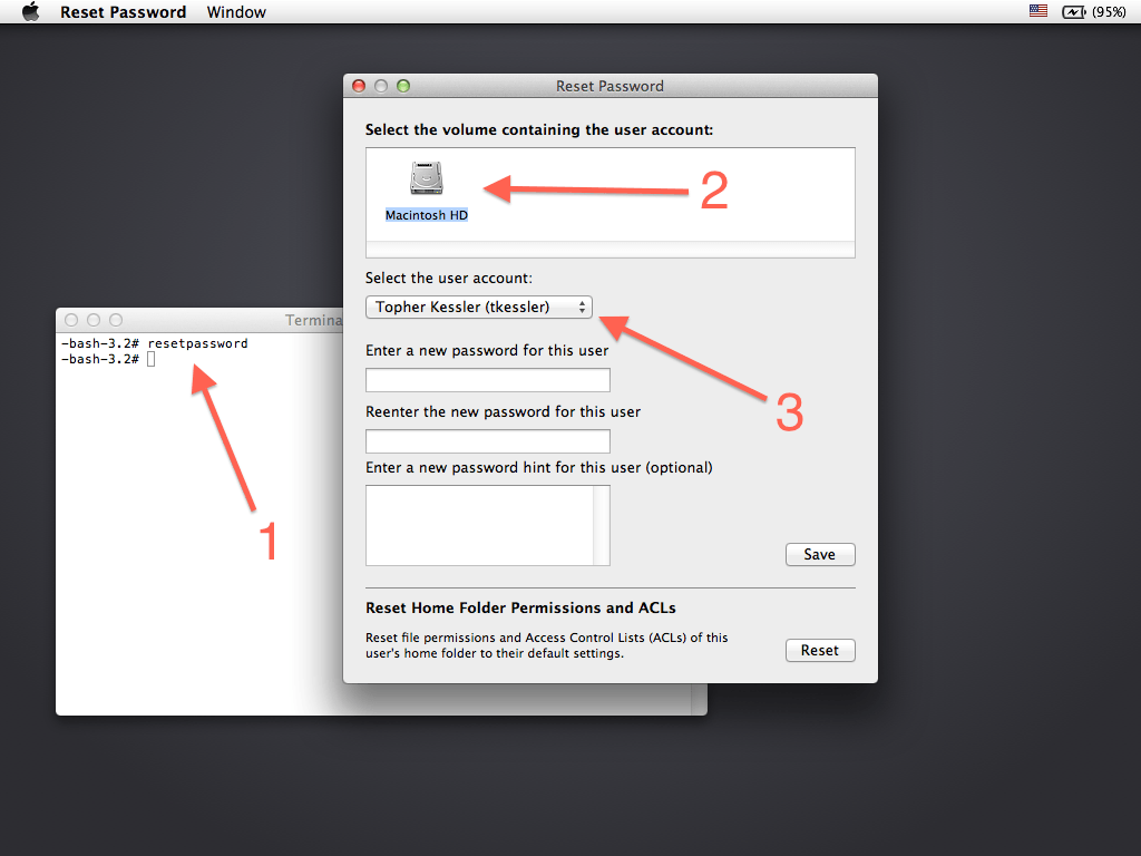 change password on macbook pro